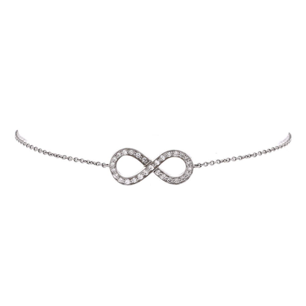 Tiffany & Co. Infinity Bracelet Platinum with Diamonds
